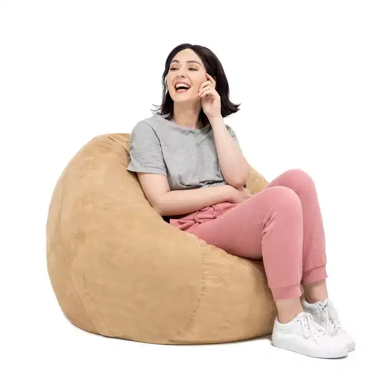 3-Foot Bean Bag Chair with Removable Microsuede Cover, Kids