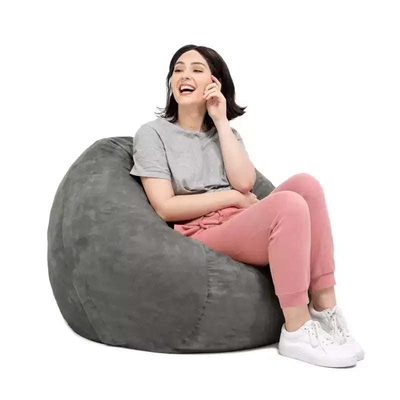3-Foot Bean Bag Chair with Removable Microsuede Cover, Kids