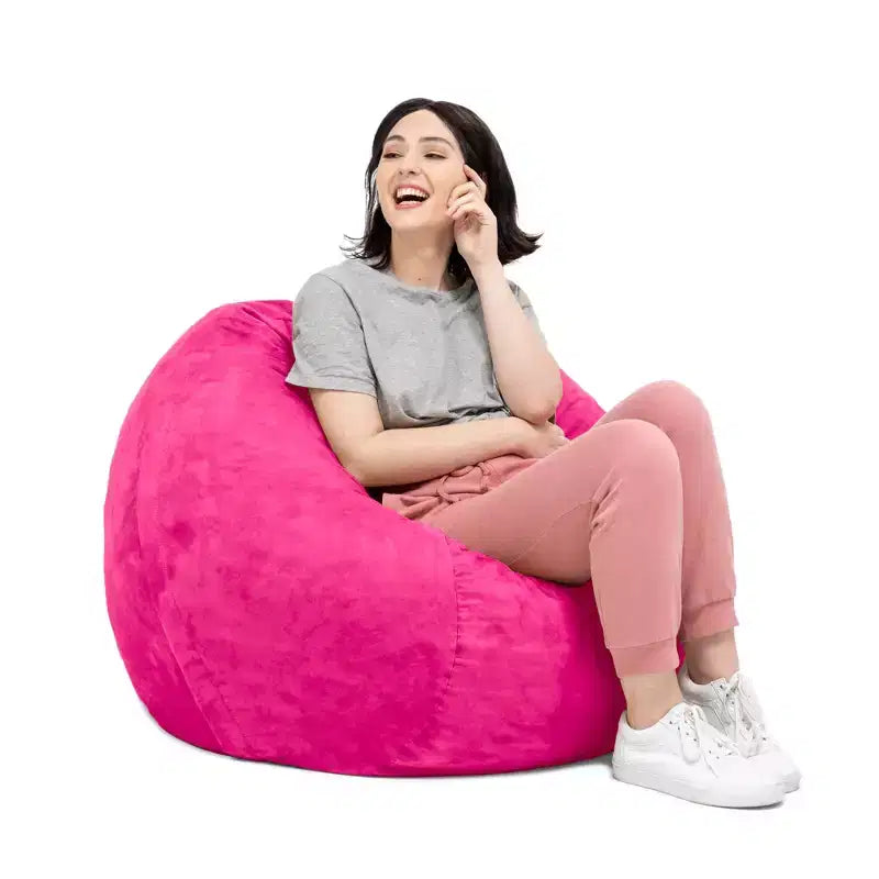 3-Foot Bean Bag Chair with Removable Microsuede Cover, Kids