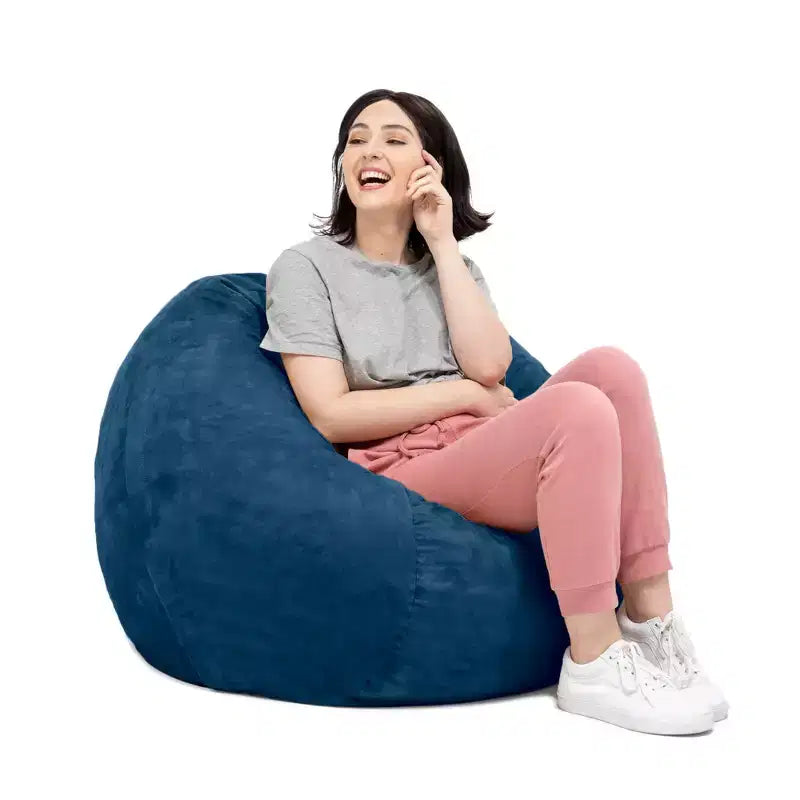3-Foot Bean Bag Chair with Removable Microsuede Cover, Kids