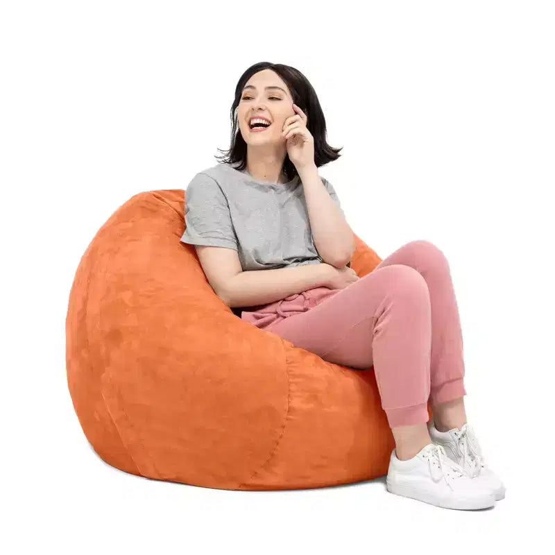 3-Foot Bean Bag Chair with Removable Microsuede Cover, Kids