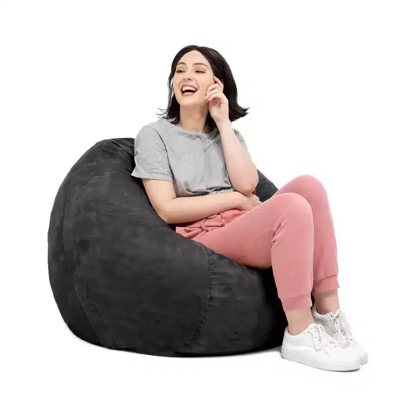 3-Foot Bean Bag Chair with Removable Microsuede Cover, Kids