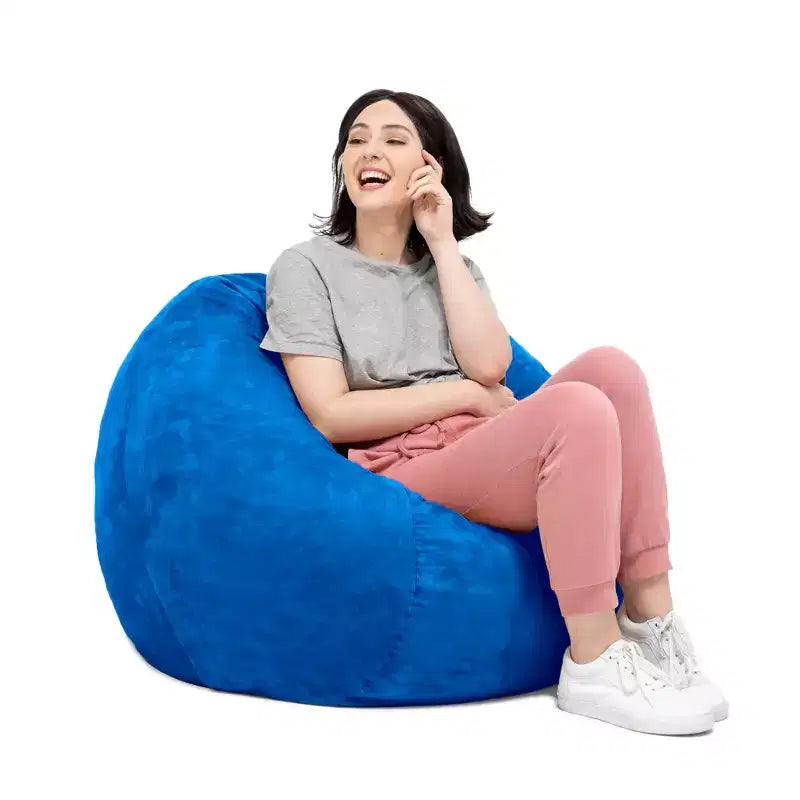 3-Foot Bean Bag Chair with Removable Microsuede Cover, Kids
