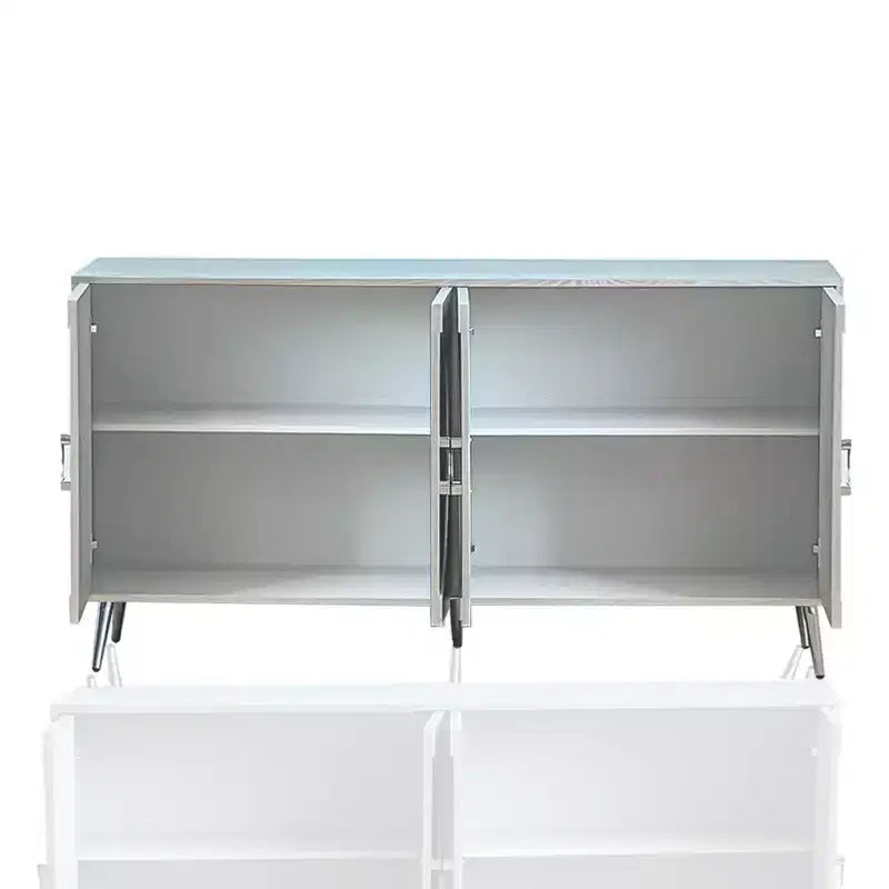 4-Door Lacquer Sideboard  Living Room or Dining Storage