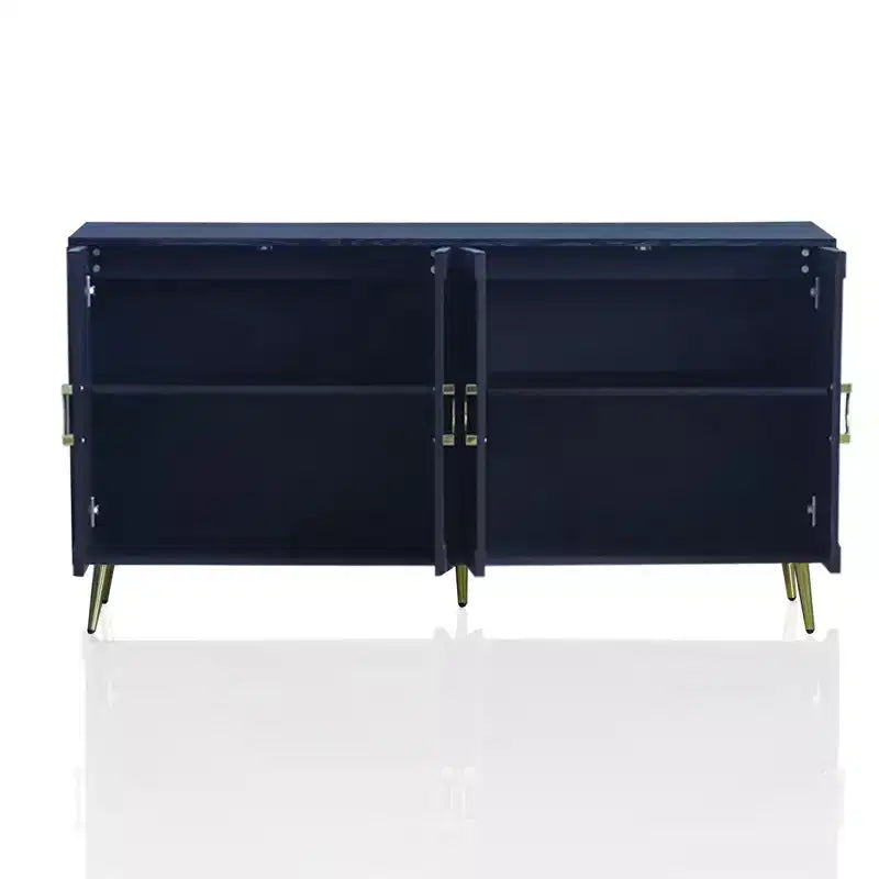 4-Door Lacquer Sideboard  Living Room or Dining Storage