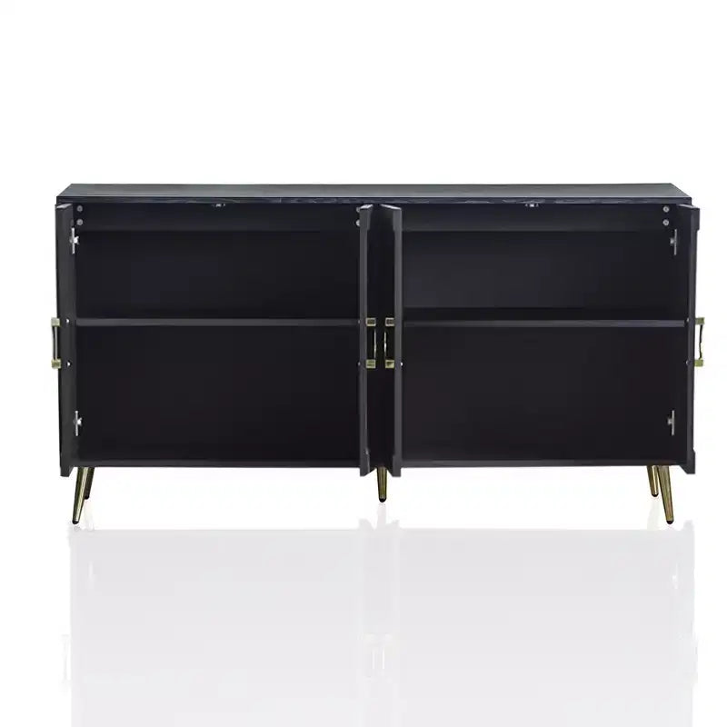 4-Door Lacquer Sideboard  Living Room or Dining Storage