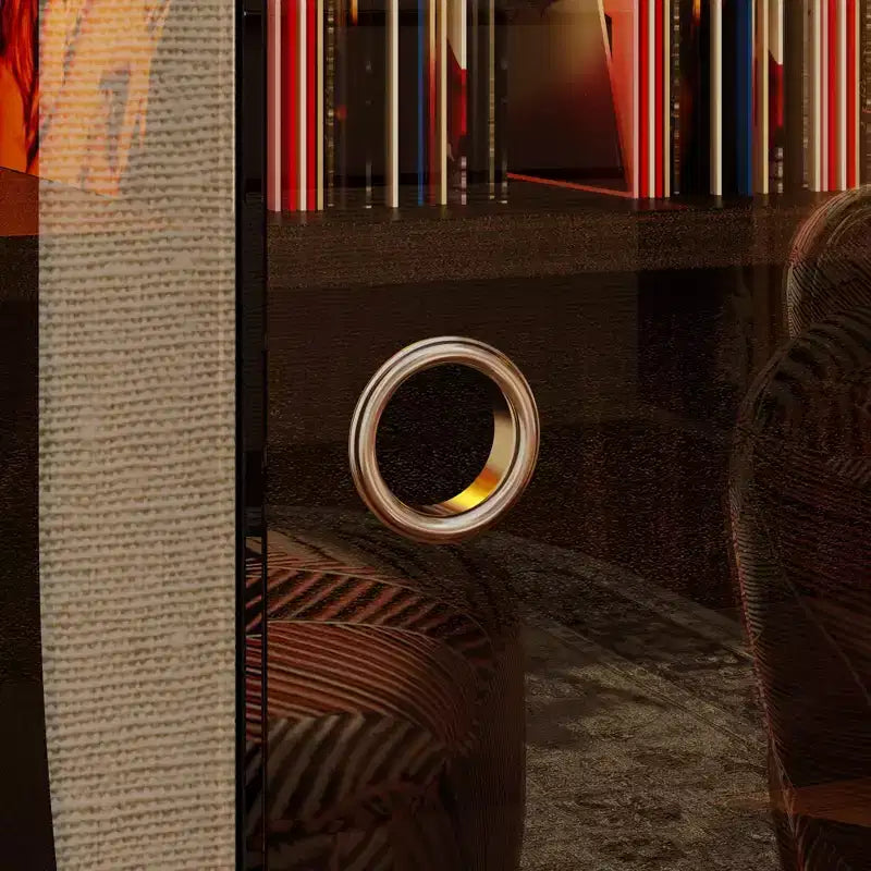 Retro-Modern Turntable Cabinet with Glass Doors, LED Lighting & Vinyl Storage