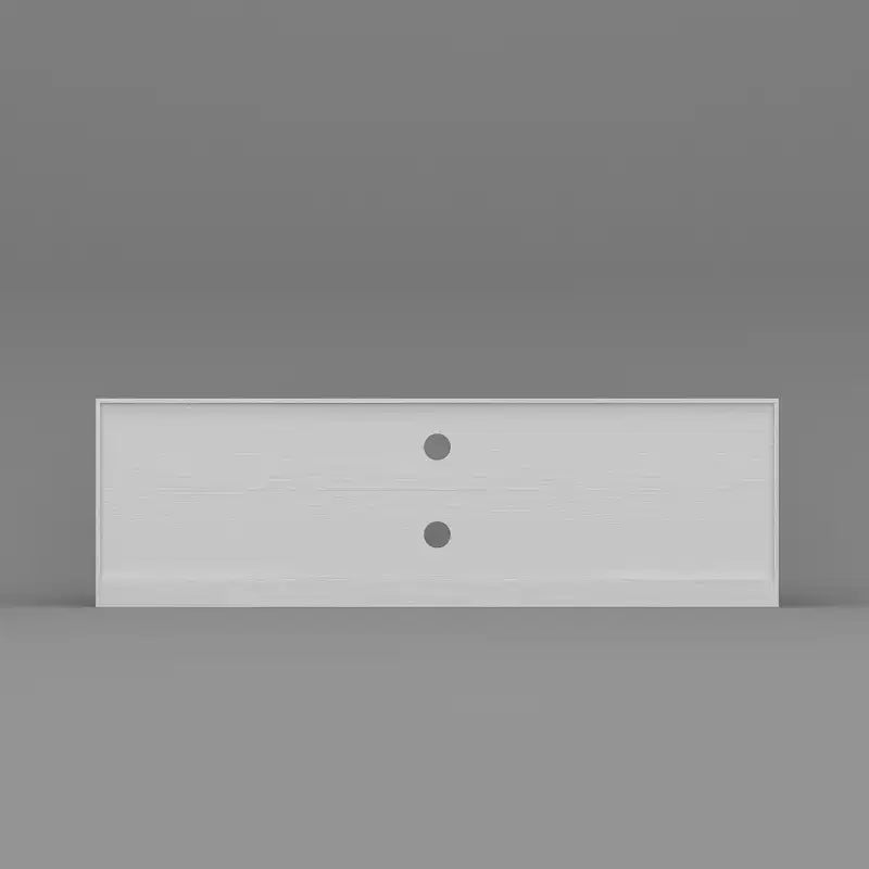 Minimalist White Wood-Grain TV Stand with Storage Cabinets, Media Console for Living Room