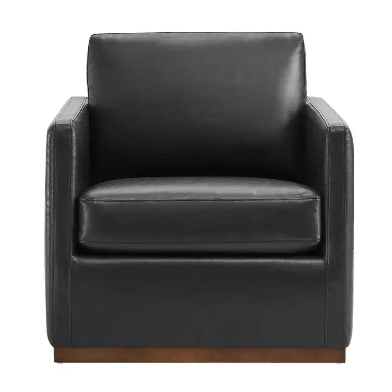 Modern Swivel Accent Chair with Arms, Mid-Century Style, 360-Degree Swivel
