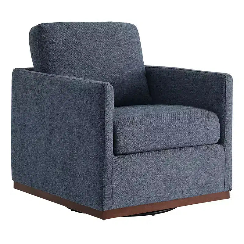 Modern Swivel Accent Chair with Arms, Mid-Century Style, 360-Degree Swivel