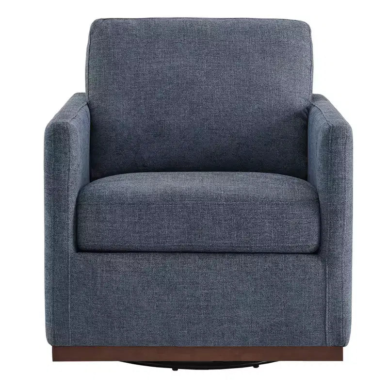Modern Swivel Accent Chair with Arms, Mid-Century Style, 360-Degree Swivel