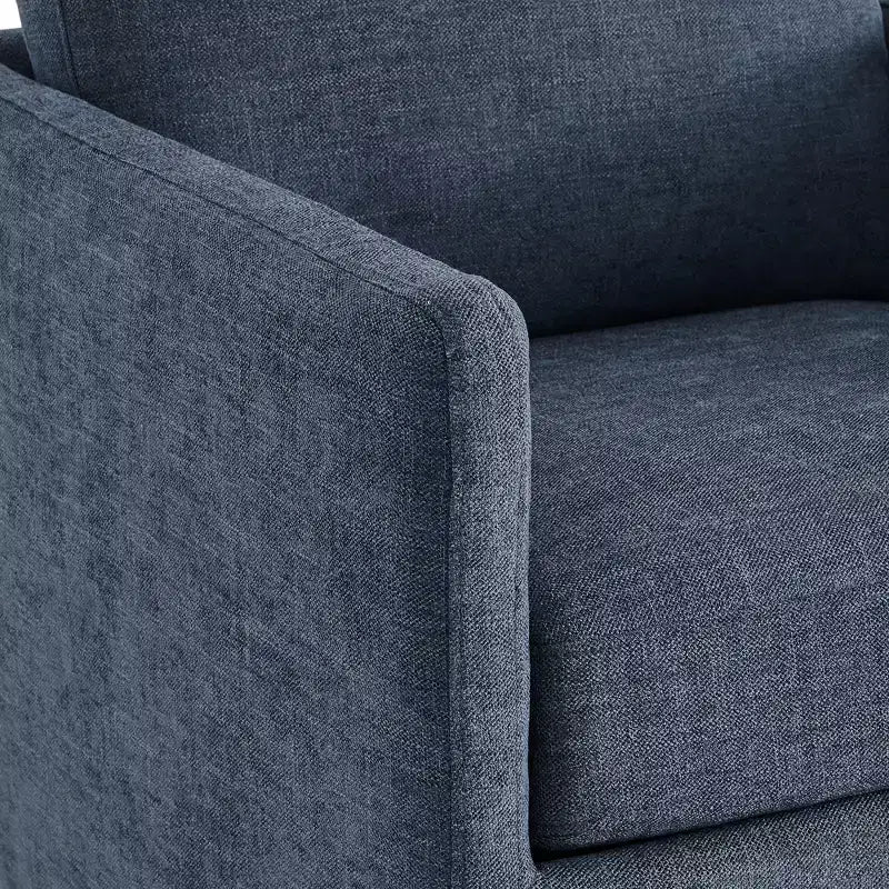 Modern Swivel Accent Chair with Arms, Mid-Century Style, 360-Degree Swivel