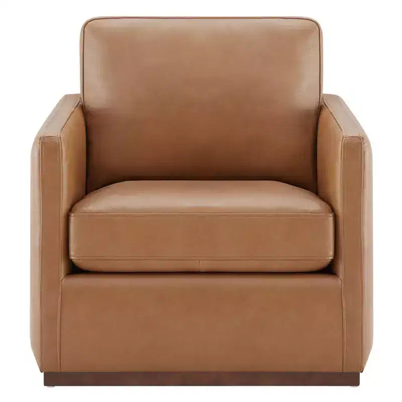 Modern Swivel Accent Chair with Arms, Mid-Century Style, 360-Degree Swivel