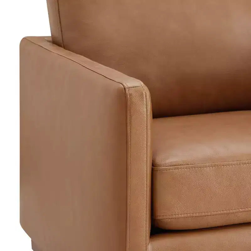 Modern Swivel Accent Chair with Arms, Mid-Century Style, 360-Degree Swivel