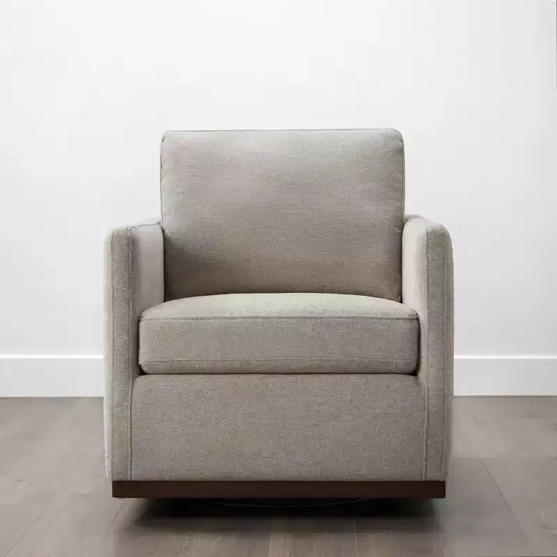 Modern Swivel Accent Chair with Arms, Mid-Century Style, 360-Degree Swivel