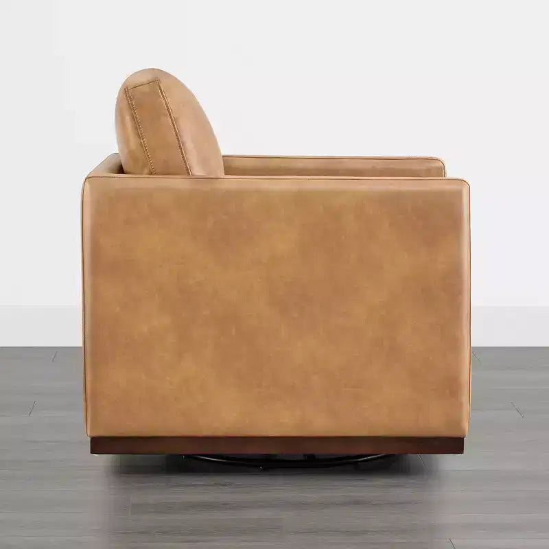 Modern Swivel Accent Chair with Arms, Mid-Century Style, 360-Degree Swivel