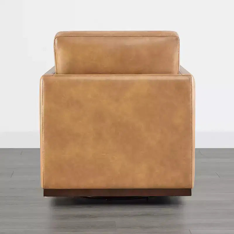 Modern Swivel Accent Chair with Arms, Mid-Century Style, 360-Degree Swivel