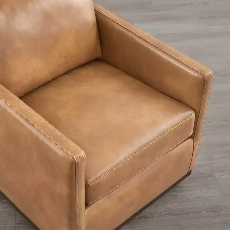 Modern Swivel Accent Chair with Arms, Mid-Century Style, 360-Degree Swivel
