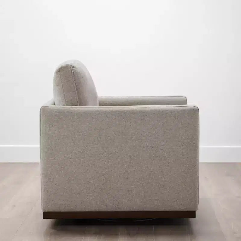 Modern Swivel Accent Chair with Arms, Mid-Century Style, 360-Degree Swivel
