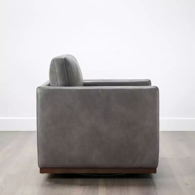 Modern Swivel Accent Chair with Arms, Mid-Century Style, 360-Degree Swivel