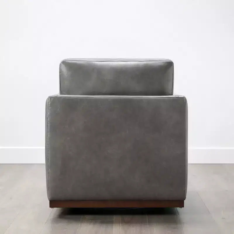 Modern Swivel Accent Chair with Arms, Mid-Century Style, 360-Degree Swivel