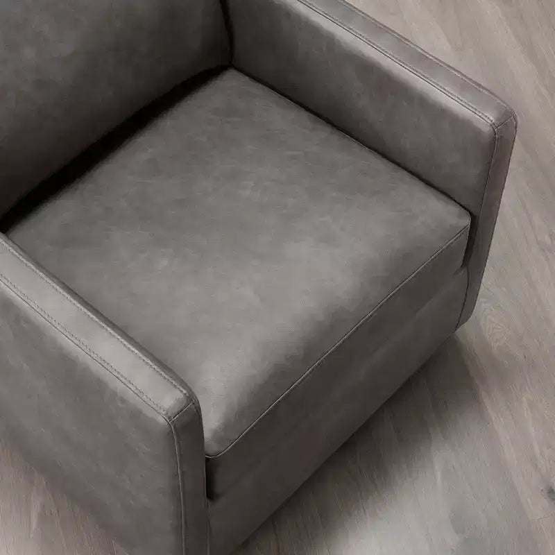 Modern Swivel Accent Chair with Arms, Mid-Century Style, 360-Degree Swivel