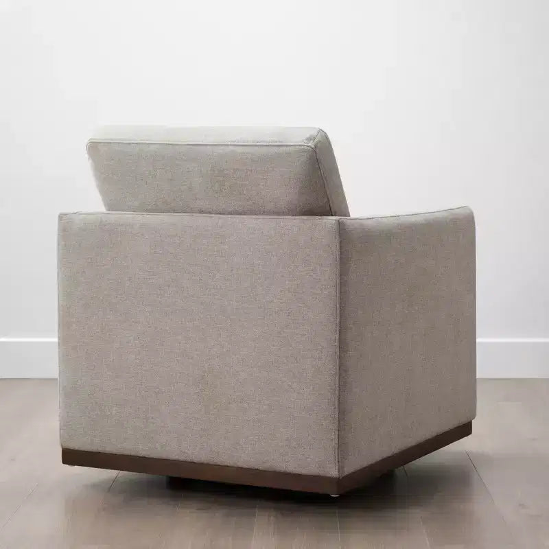 Modern Swivel Accent Chair with Arms, Mid-Century Style, 360-Degree Swivel
