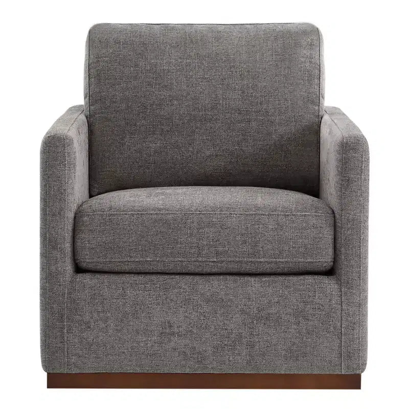 Modern Swivel Accent Chair with Arms, Mid-Century Style, 360-Degree Swivel