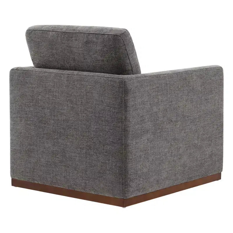 Modern Swivel Accent Chair with Arms, Mid-Century Style, 360-Degree Swivel