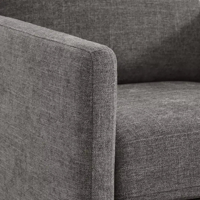 Modern Swivel Accent Chair with Arms, Mid-Century Style, 360-Degree Swivel
