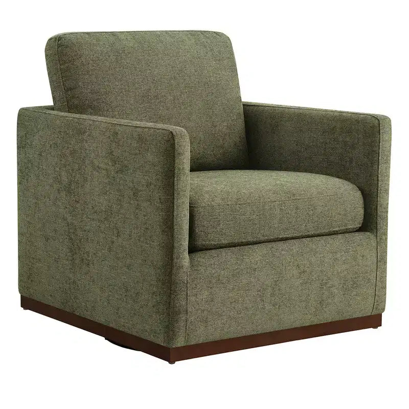 Modern Swivel Accent Chair with Arms, Mid-Century Style, 360-Degree Swivel