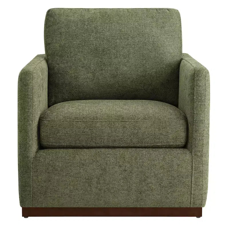 Modern Swivel Accent Chair with Arms, Mid-Century Style, 360-Degree Swivel