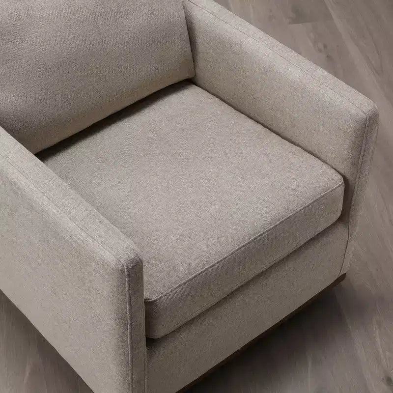 Modern Swivel Accent Chair with Arms, Mid-Century Style, 360-Degree Swivel