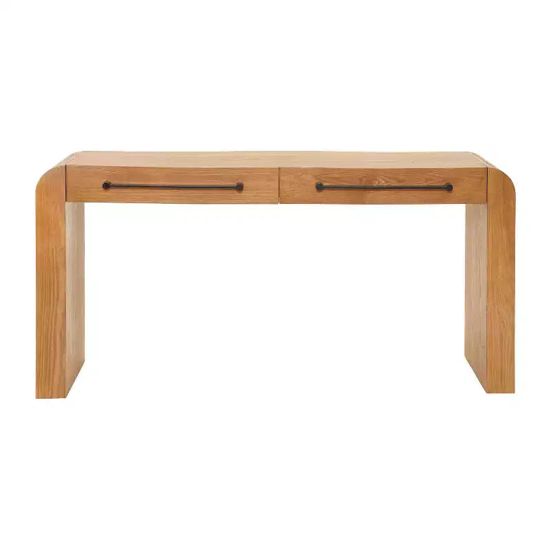 Modern Console Table with 2 Drawers, Rounded Edges, Entryway or Living Room