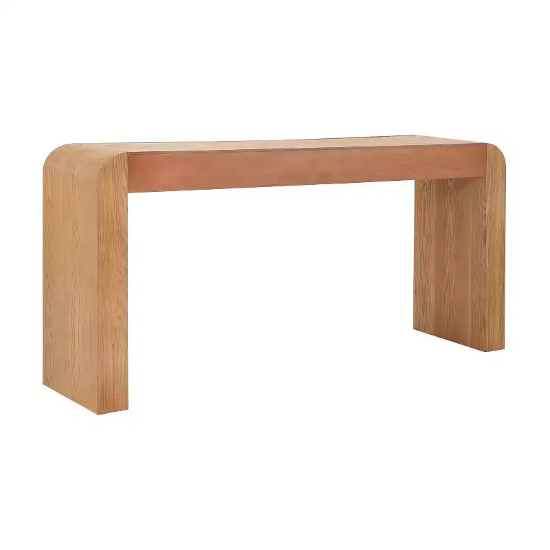 Modern Console Table with 2 Drawers, Rounded Edges, Entryway or Living Room