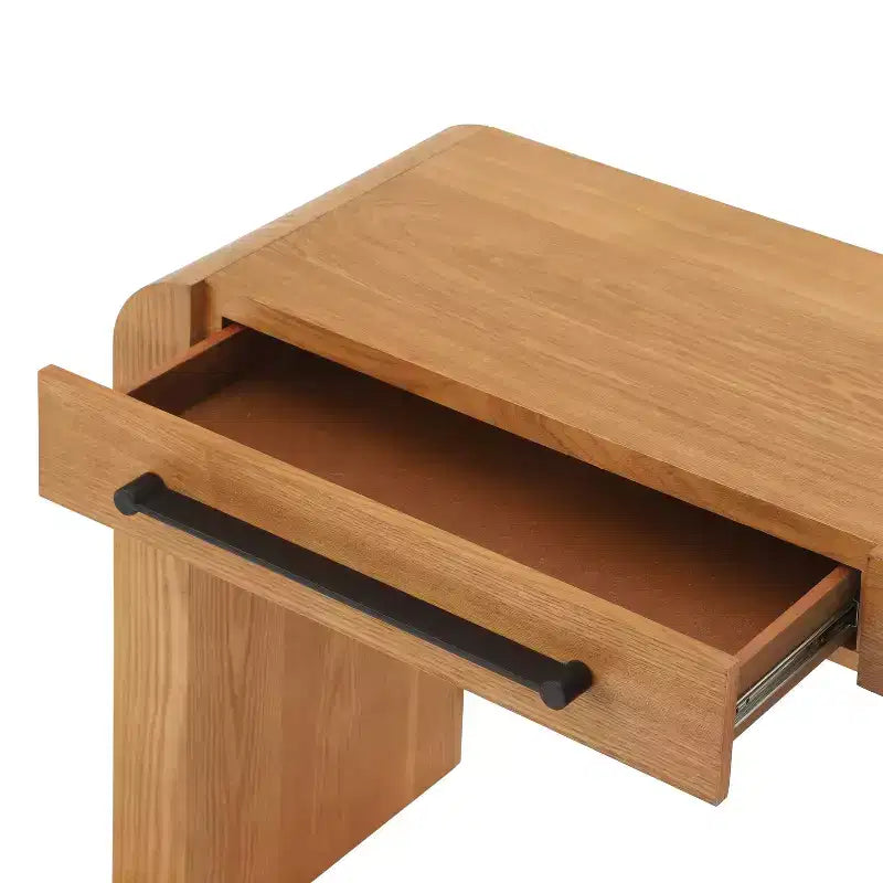 Modern Console Table with 2 Drawers, Rounded Edges, Entryway or Living Room