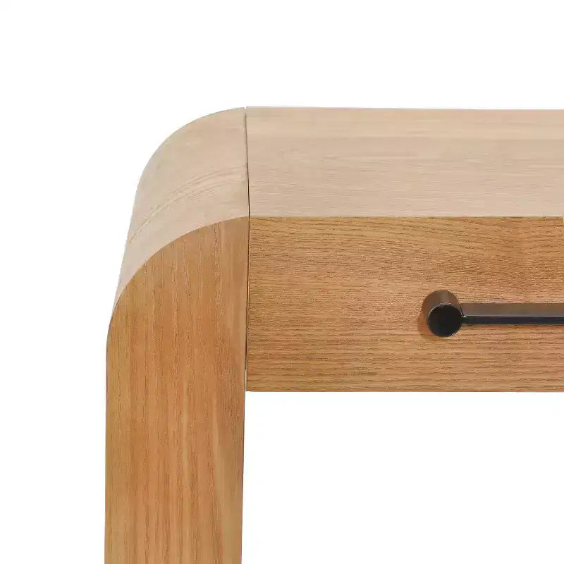 Modern Console Table with 2 Drawers, Rounded Edges, Entryway or Living Room