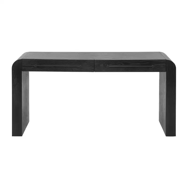 Modern Console Table with 2 Drawers, Rounded Edges, Entryway or Living Room