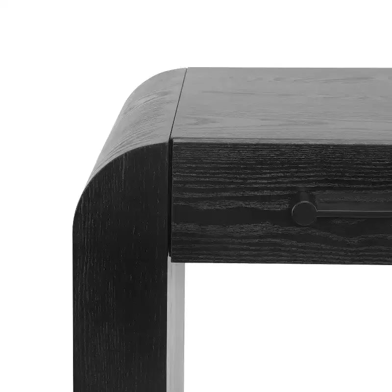 Modern Console Table with 2 Drawers, Rounded Edges, Entryway or Living Room
