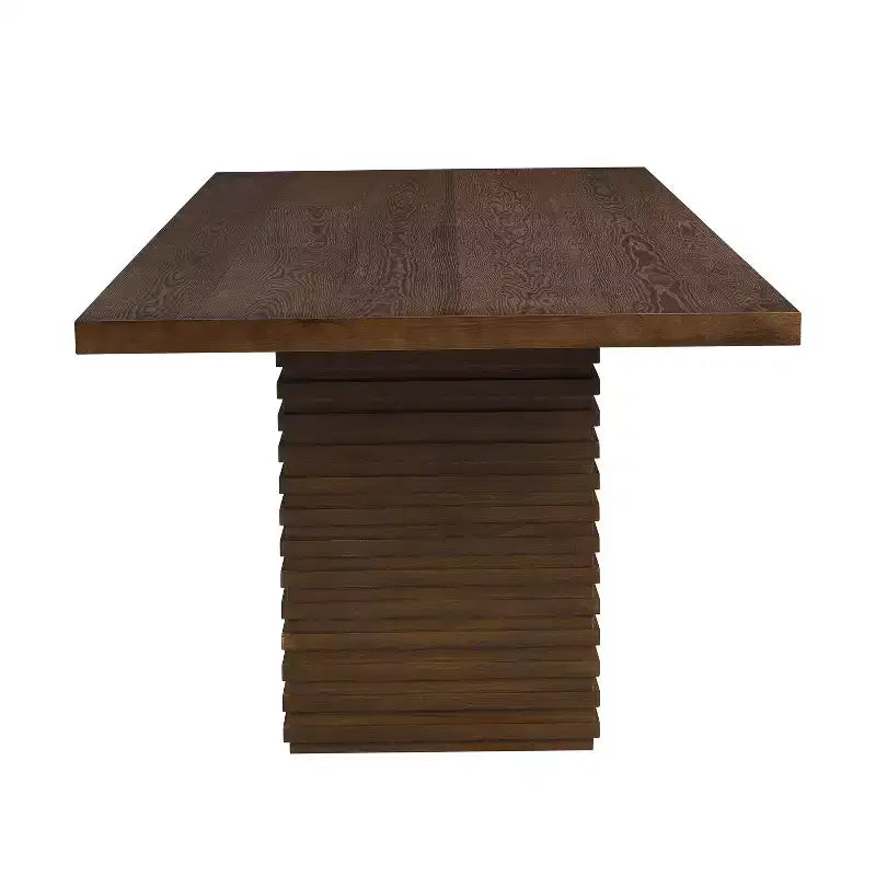 95" Solid Wood Dining Table, Contemporary Industrial Style, Seats 8