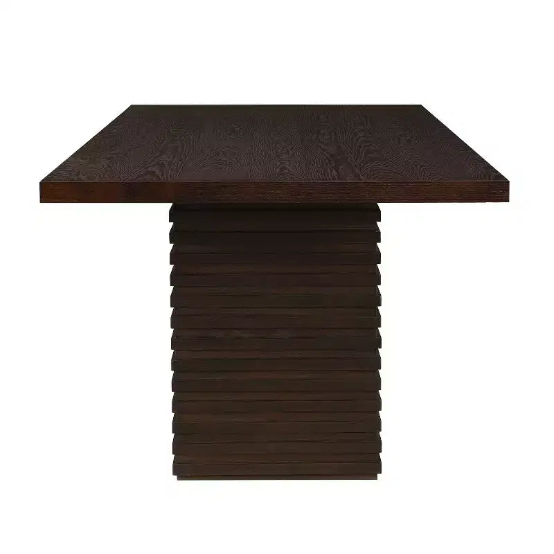 95" Solid Wood Dining Table, Contemporary Industrial Style, Seats 8