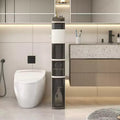 Meuble de rangement étroit à 6 niveaux pour salle de bain, avec tiroirs, boîte à mouchoirs et roulettes, pour cuisine