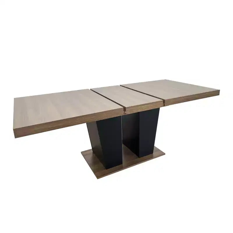 78.7" Extendable Dining Table with Heavy Pedestal, Seats up to 10, for Kitchen or Living Room