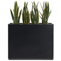 Jardinière Métallique Haute pour Plantes d'Extérieur, 38 po L x 10 po l x 30 po H, Longue et Haute Jardinière en Métal - 38x30x10